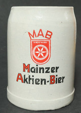 Alter Mainzer Aktien Bier Bierkrug Mainz Krug Bierkr&uuml;ge beerstein brewery stein