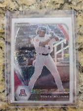 Donta’ Williams 2021 Panini Prizm Draft White Sparkle Rookie RC SSP /20 Orioles