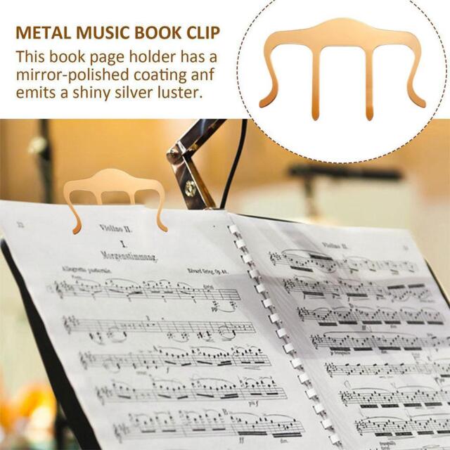 Music Book Clip- Page Holder For Sheet Music Stands Pianos GX Musicians S1V1