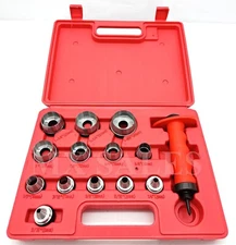 13-in-1 Hollow Punch Set Heavy Duty Gaskets Leather Rubber Hole Case New Large