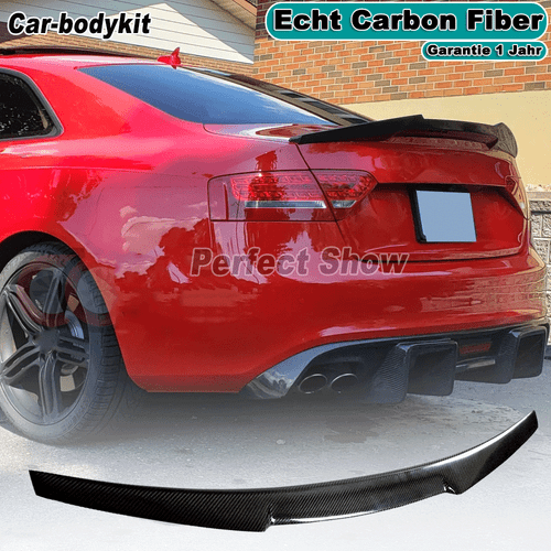 Passt für Audi A5 S5 B8/8.5 Coupe 08-17 Carbon Spoiler Heckspoiler Flügel Lippe  - Bild 1 von 12
