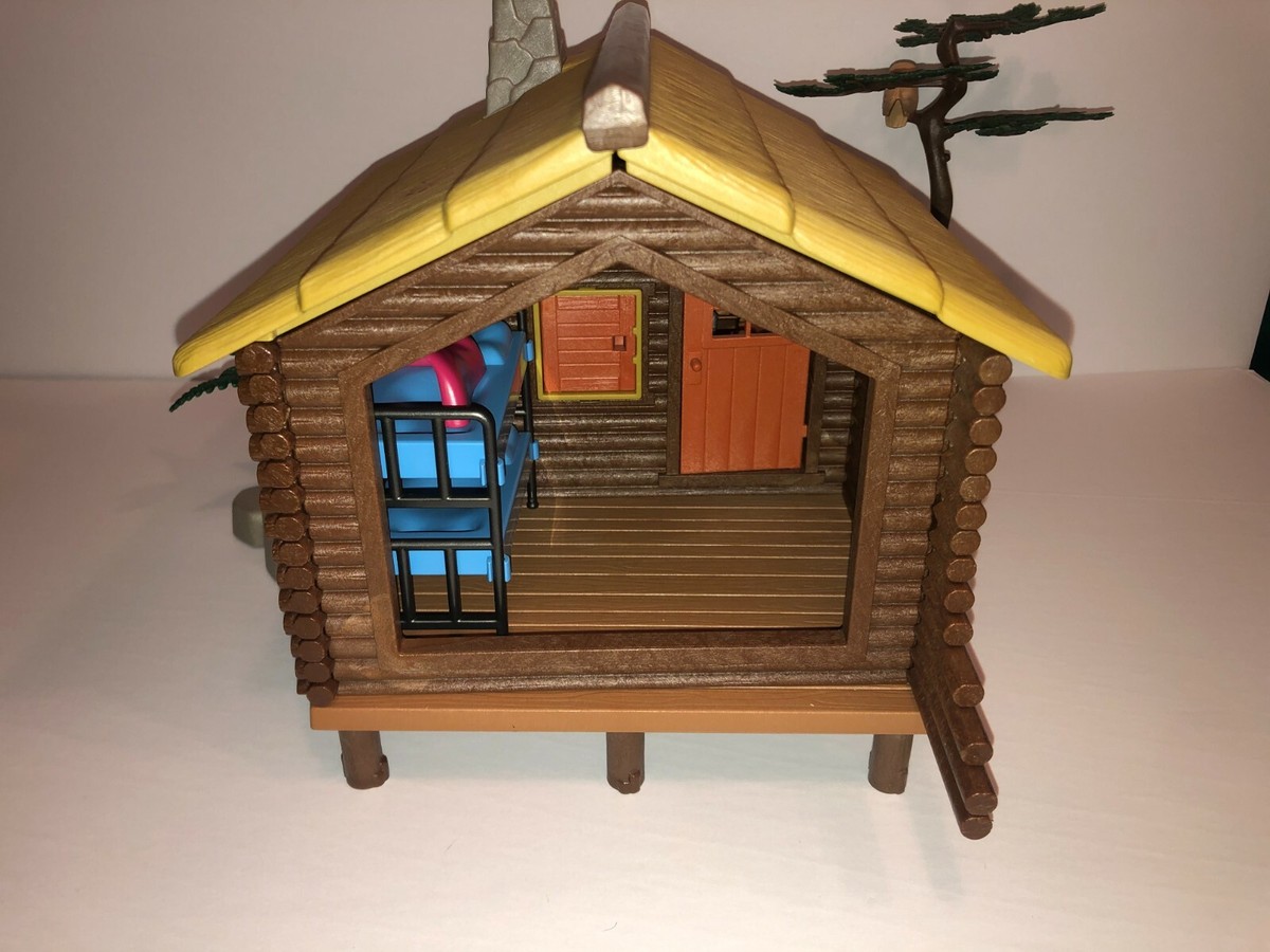 Vintage Playmobil 3826 Sportsman's Cabin Cottage Outdoor Vintage Playmobil 3826 Sportsman's Cabin Cottage Outdoor