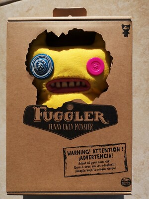 Fuggler unentschlossenes Monster - gelbes Sammlerstück. Neu im Karton. 9 Zoll