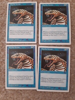 MTG 4 x Psychic Venom - 5th edition