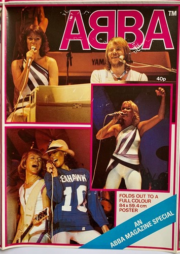 RARE ORIGINAL Vintage **ABBA** LARGE POSTER **SWITZERLAND 1979** 84cm x 59.5cm - Picture 8 of 20