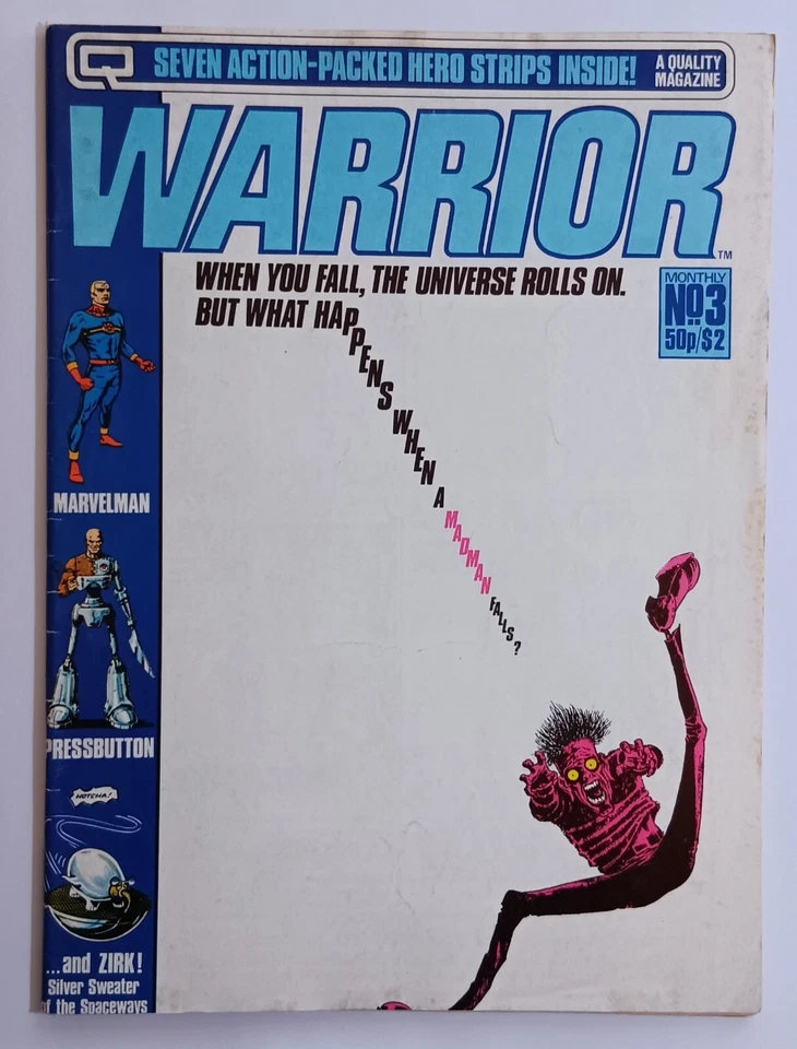 WARRIOR #3 (1982), V for Vendetta, Marvelman, Madman, Quality Comics, Z 2+ FN - Bild 1 von 4