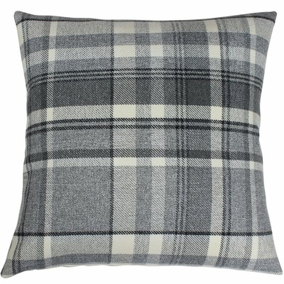 grey check cushion covers