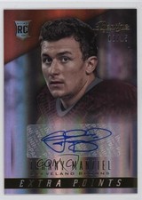 2014 Prestige Extra Points Gold Signatures 13/15 Johnny Manziel Rookie Auto RC