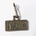 PGA Tour Partners Club Life Member Zipper Clip Pendant Key Chain Bronze