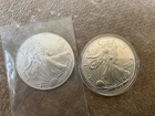 🇺🇸 Lot of 2 - 2025  .999 silver American silver Eagle 1 oz