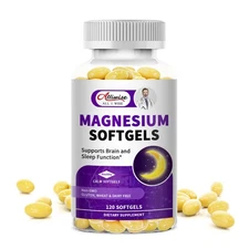 High Absorption Magnesium Glycinate 400mg Softgels Supplement, Magnesium with
