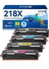   NEW HP Toner  218X / 218A  Black / Color  With Chips  Compatible  4-Pack