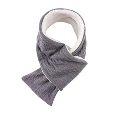 Unisex Winter Knit Warm Scarves Thick Fleece Scarf Cold Weather Adult Gray