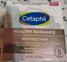 Cetaphil Healthy Radiance Renewing Cream With Niacinamide Bakuchiol 1.7 oz