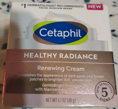 Cetaphil Healthy Radiance Renewing Cream With Niacinamide Bakuchiol 1.7 oz