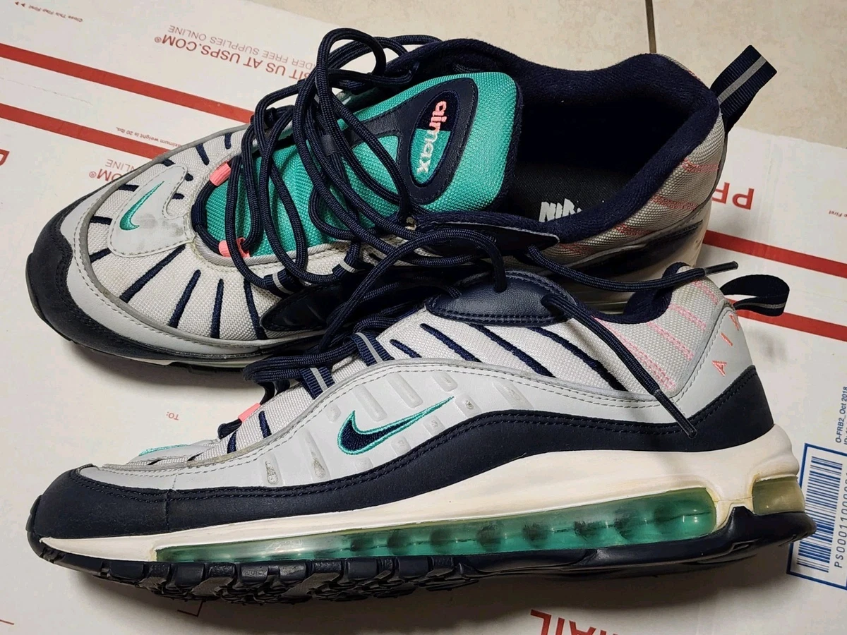 Nike Men’s size 13 Air Max 98 south beach tidal wave running athletic sneakers Nike Air Max 98 South Beach for Sale | Authenticity  main image 4