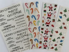 Mrs. Grossman's CHRISTMAS Stickers SANTA, Candy Canes CAPTIONS MORE