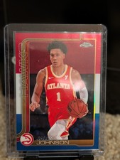 2025-26 Topps Chrome Jalen Johnson Red White Blue Refractor #56