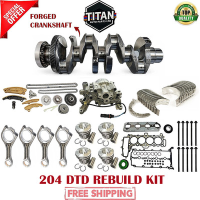 Titanium Forged Crankshaft & Engine Overhaul Kit For Land Rover 2.0 204DTD Diesel