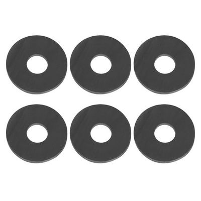 #ad M6 Silicone Flat Washer 6 Pcs 6x30x2mm Metric Sealing Gasket Spacer Black $15.00