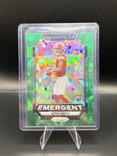 💥2024 Panini Prizm Emergent Green Cracked Ice JAYDEN DANIELS (RC) #2 Commanders