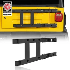 Rear Door Tailgate Reinforcement Kit Black Steel For 1997-2006 Jeep Wrangler TJ
