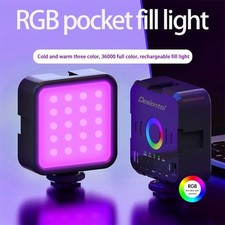 Mini RGB LED Video Light Hot Shoe Fill Light Camera Phone Photography