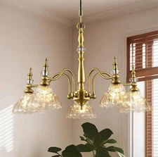 Vintage Gold Chandelier