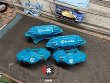 Fits 2008-2017 Subaru Wrx Sti Front Brake Calipers Front And Rear Powder Coated