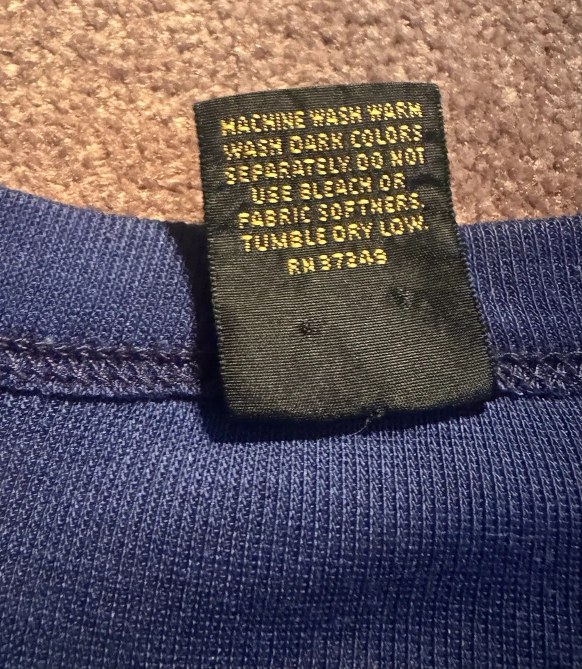 Camisa REI De Colección Para Hombre Talla L Azul Capa Base Manga Larga Hecha en EE. UU. Exterior Foto 3 de 4