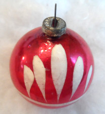 Vintage Christmas Ornament- HAND PAINTED RED ...