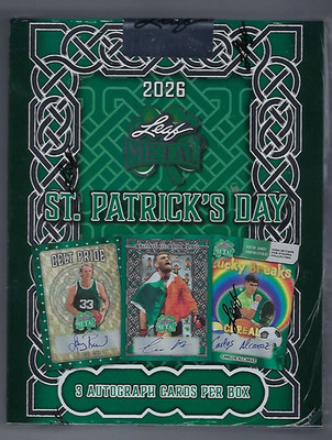2026 LEAF METAL ST PATRICK'S DAY HOBBY BOX FACTORY SEALED