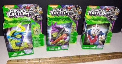 Mega Bloks Teenage Mutant Ninja Turtles Out Shadows Minifigures Leo Donnie Casey