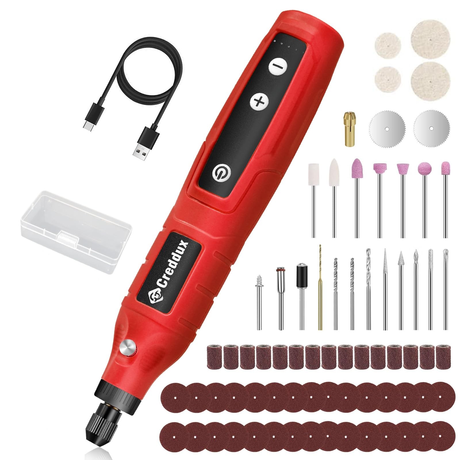 Cordless Rotary Tool,5 Speed Rotary Tool Kit With 71 Accessories,USB Charging...