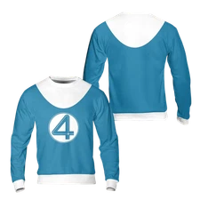 Marvel Fantastic Four 2025 Sweatshirt Cosplay Costumes Hot Topic