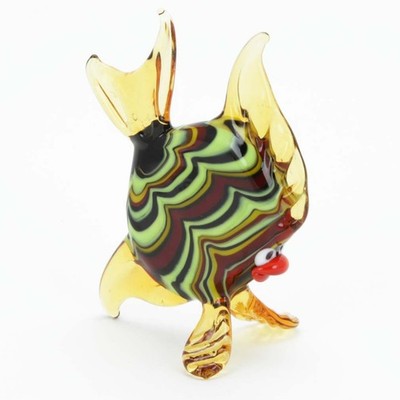 GlassOfVenice Murano Glass Festooned Round Fish