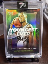 2024 Topps Now ENCASED Victor Wembanyama RC Youngest Ever 5x5 Foil #VW-2 Spurs
