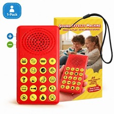 TEIPUERY Sound Effects Machine for Kids 20 Funny Sounds Volume Control New