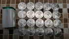 Roll of 20 - 2015 - $1 American Silver Eagle Dollar Coins full Tube 1 oz BU .999