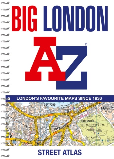 Big London A-Z Street Atlas by A-Z Maps (Spiral bound)