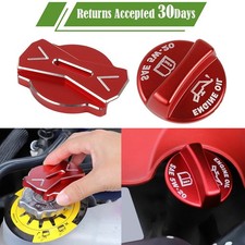 Red Al Cnc Engine Oil Cap Radiator Cap Cover Trim Bezel For Chrysler 300c 2012