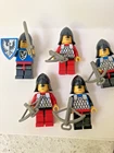 5 vintage LEGO Castle minifigures. crossbows!