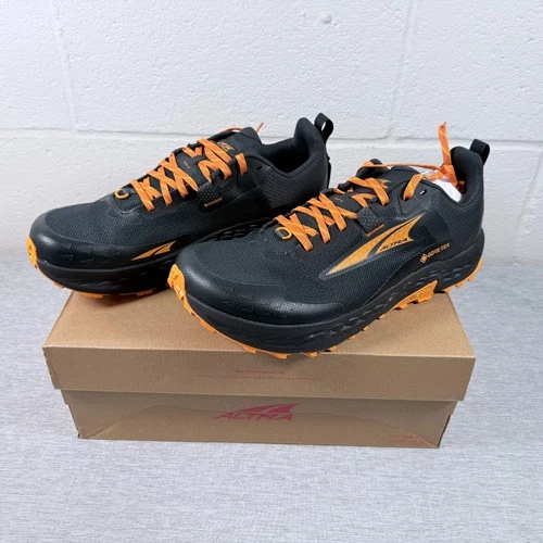 Altra Timp 5 GTX Black/Orange Men's Trail Running Hiking Athletic Shoes Size 12