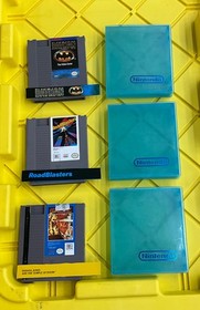 NES Game Lot: Batman, Indiana Jones and the Temple of Doom, and Road Blasters