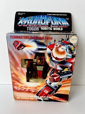 Vintage 1984 Takara Kronoform Togor Transforming Robot RARE !!! Sticker/missles