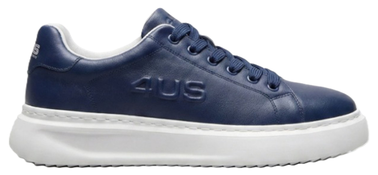 4US PACIOTTI 4US0051 LACE-UP SNEAKERS MEN'S SPORTS SHOES LACES LACES BLUE