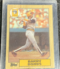 Topps 1987 Barry Bonds #320 Pittsburgh Pirates Baseball Card Base Set