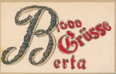 Buchstaben Glitzer Ak Buchstabe B, Vorname Berta - 4913415