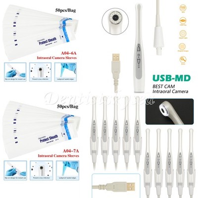 Dental USB Intraoral Camera HD sealed lens 12 LED Endoscope Protective Sleeve