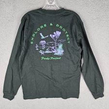 Parks Project Tee Shirt Mens M Black National Park Welcome Long Sleeve Pullover